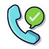 Check mark telephone